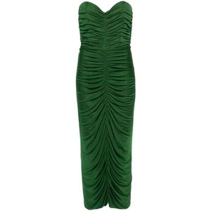 Costarellos, Maxi Kleedjes Groen, Dames, Maat:2XS