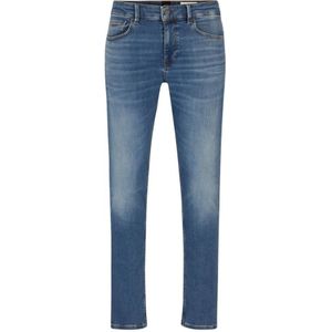 Hugo Boss, Jeans, Heren, Blauw, W36 L32, Katoen, Slim-fit Jeans