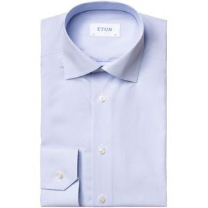 Eton, Overhemden, Heren, Blauw, XL, Katoen, Formele shirts