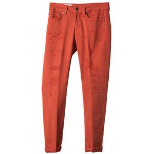 Dondup, Skinny Jeans Oranje, Dames, Maat:M