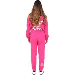 Dsquared2, Broeken, Dames, Roze, XS, Fuchsia Sportbroek met Logoprint