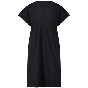 Raffaello Rossi, Kleedjes, Dames, Zwart, L, V-hals jurk met brede band