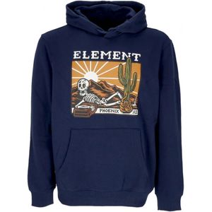 Element, Navy Dusk Hoodie Streetwear Blauw, Heren, Maat:M