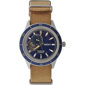 Seiko, Presage Style 60's Automatisch Horloge Blauw, Heren, Maat:ONE Size