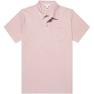 Sunspel, Polo Shirts Roze, Heren, Maat:S