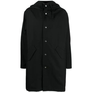 Jil Sander, Trench Coats Zwart, Heren, Maat:L