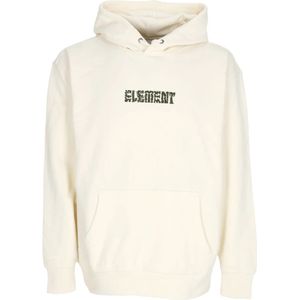 Element, Sweatshirts & Hoodies, Heren, Beige, S, Katoen, Cipher Hoodie Lichtgewicht Sweatshirt met Lange Mouwen