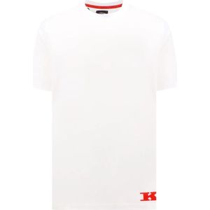 Kiton, T-Shirts Wit, Heren, Maat:3XL