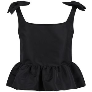 Nina Ricci, Sleeveless Tops Zwart, Dames, Maat:XS