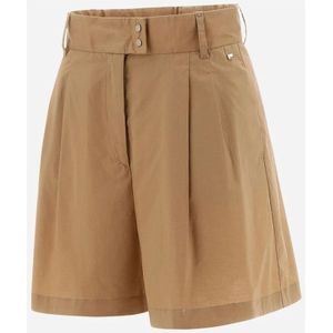 Herno, Korte broeken, Dames, Beige, L, Katoen, Long Shorts