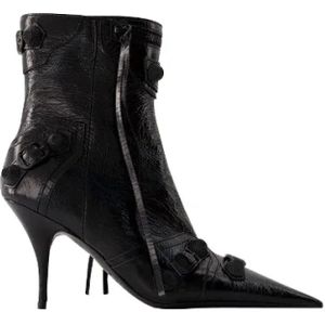 Balenciaga, Schoenen, Dames, Zwart, 35 EU, Leather boots