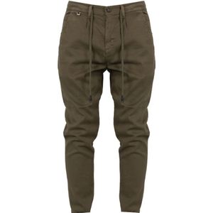 Xagon Man, Broeken, Heren, Groen, XL, Katoen, Slim Fit Knoopsluiting Broek