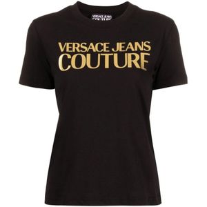 Versace, Tops, Dames, Zwart, S, Zwarte T-shirts en Polos
