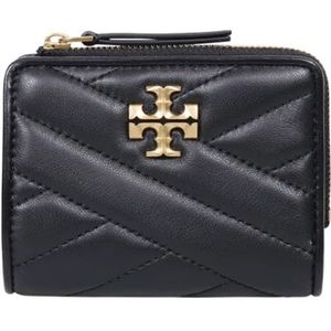 Tory Burch, Accessoires, Dames, Zwart, ONE Size, Chevron Bi-Fold Portemonnee