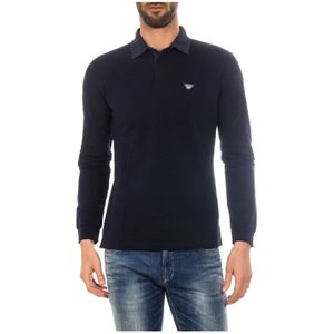 Armani Jeans, Polo Shirts Blauw, Heren, Maat:L