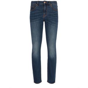 Armani Exchange, Jeans, Heren, Blauw, W40, Katoen, Slim-fit Jeans