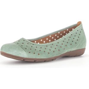 Gabor, Schoenen, Dames, Groen, 37 EU, Suède, Comfortabele ballerina`s