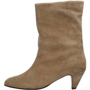 Anonymous Copenhagen, Schoenen, Dames, Beige, 37 EU, Suède, Beige Suède Stiletto Enkellaars