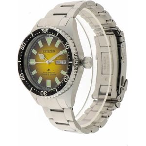 Citizen, Citizen - Ny 0120-52X - Divers Automatic 200 mt Geel, Dames, Maat:ONE Size