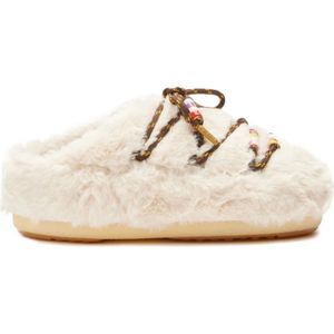 Moon Boot, Schoenen, Dames, Beige, 39 EU, Faux-Fur Kralenmuilen