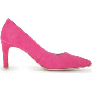 Gabor, Schoenen, Dames, Roze, 38 EU, Suède, Elegante Gesloten Pumps in Roze