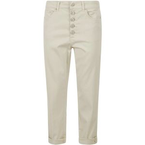 Dondup, Broeken, Dames, Beige, W30, Stijlvolle Broek