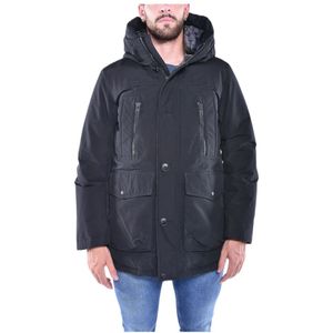 Woolrich, Arctic Parka in Ramar Cloth Zwart, Heren, Maat:L