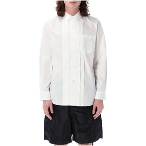 Sacai, Overhemden, Heren, Wit, M, Katoen, Shirts