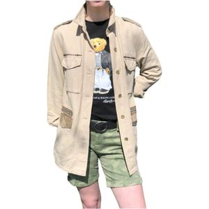 Mason's, Camouflage Safari Overhemd Jas Beige, Dames, Maat:M