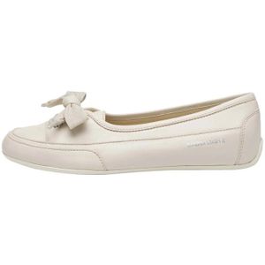 Candice Cooper, Leather ballet flats Candy BOW Wit, Dames, Maat:38 EU