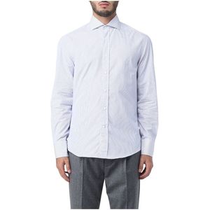 Brunello Cucinelli, Overhemden, Heren, Wit, S, Elegante Formele Overhemd