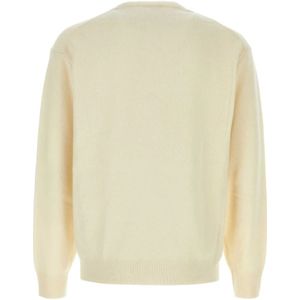 Kenzo, Truien, Heren, Wit, L, Wol, Ivory Wool Sweater