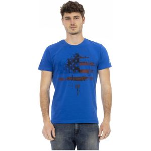 Trussardi, T-Shirts Blauw, Heren, Maat:XL