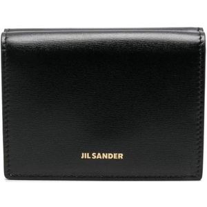 Jil Sander, Accessoires, Dames, Zwart, ONE Size, Leer, Wallets Cardholders