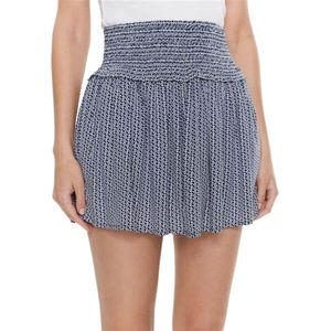 Pepe Jeans, Korte rok met logo print - L Blauw, Dames, Maat:L