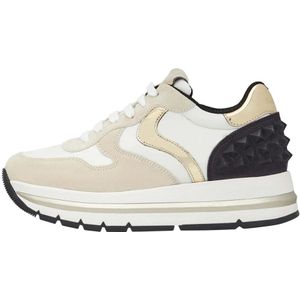 Voile Blanche, Schoenen, Dames, Wit, 41 EU, Suede and technical fabric sneakers Maran S