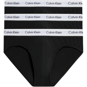 Calvin Klein, Ondergoed, Heren, Zwart, M, Zwarte Heren Briefs Set Logoed Elastiek