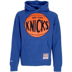 Mitchell & Ness, NBA Team Logo Hoodie Blauw, Heren, Maat:S