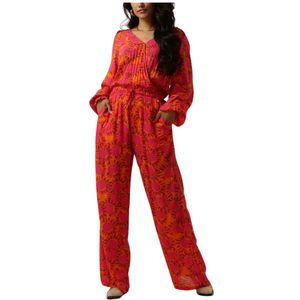 Harper & Yve, Jumpsuits & Playsuits, Dames, Veelkleurig, S, Denim, Oranje Jumpsuit Mae-Js