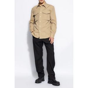 Alexander McQueen, Overhemden, Heren, Beige, L, Katoen, Katoenen shirt