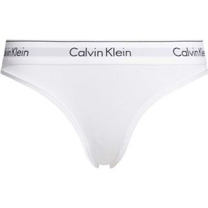 Calvin Klein, Bikinislipje Kort Wit, Dames, Maat:L