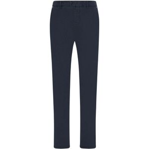 Kiton, Broeken, Heren, Blauw, W38, Katoen, Lyocell Blend Casual Broek