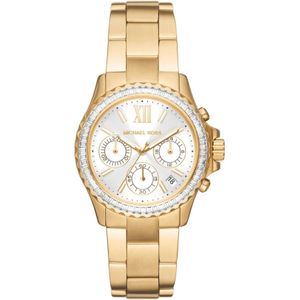 Michael Kors, Everest Gouden Armbandhorloge Geel, Dames, Maat:ONE Size