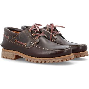 Timberland, Schoenen, Heren, Bruin, 42 EU, Klassieke Handgemaakte Bootschoen