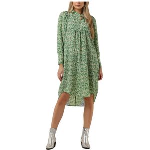 Co'Couture, Kleedjes, Dames, Groen, S, Groene Perry Volume Midi Jurk