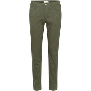 Cream, Broeken, Dames, Groen, W27 L30, Twill Pant - Coco Fit Deep Depths