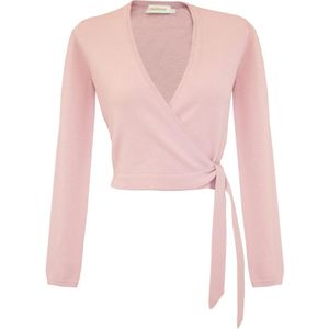 Zimmermann, Wikkel Merinowollen Vest Roze, Dames, Maat:M