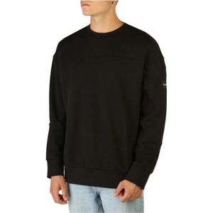 Calvin Klein, Sweatshirts & Hoodies, Heren, Zwart, S, Katoen, Heren Herfst/Winter Sweatshirt - K10K109708