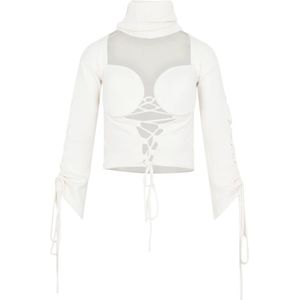 Julfer, Long Sleeve Tops Wit, Dames, Maat:S