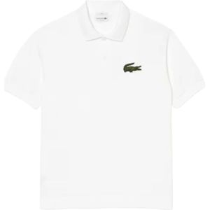 Lacoste, Witte Loose Fit Polo Wit, Heren, Maat:XS